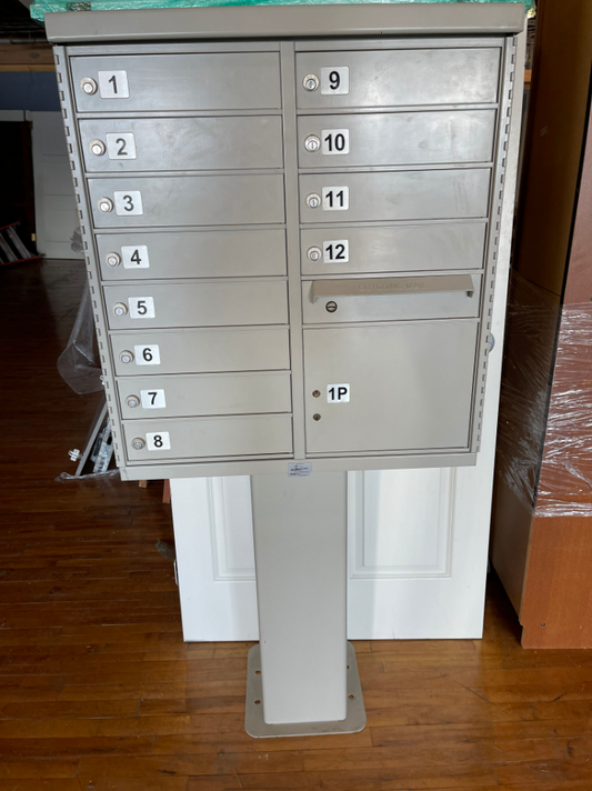 USPS approved cluster mailboxes.
